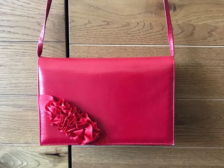 « Red Rose » vintage sac en cuir